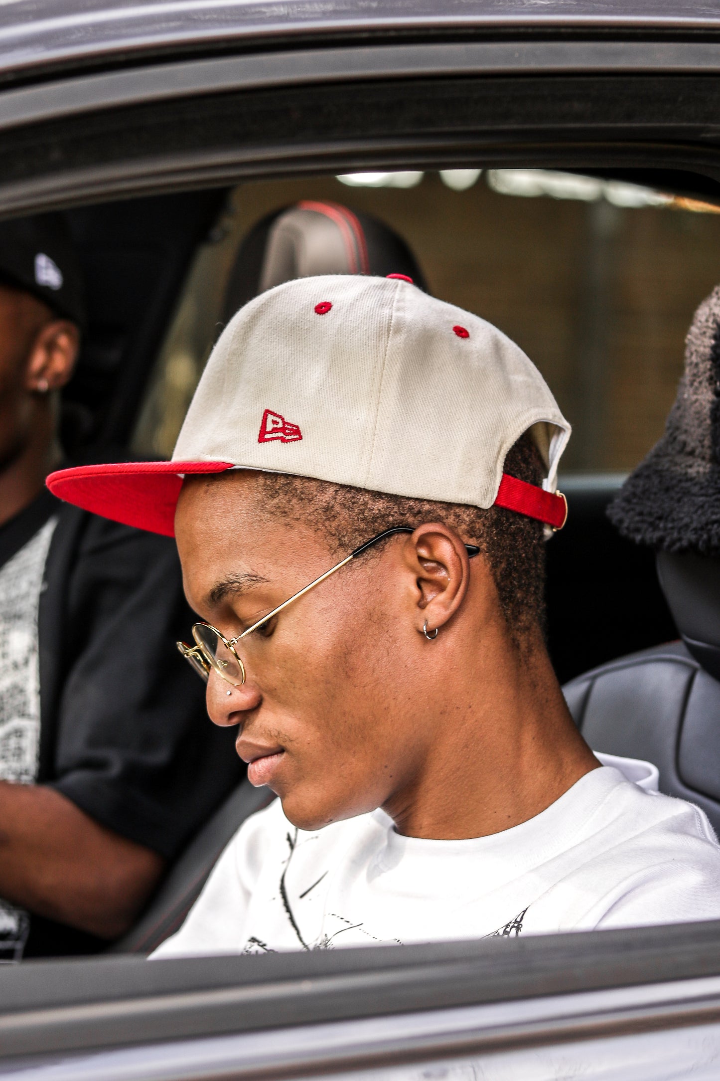 JHB Cap ( Red/Cream)